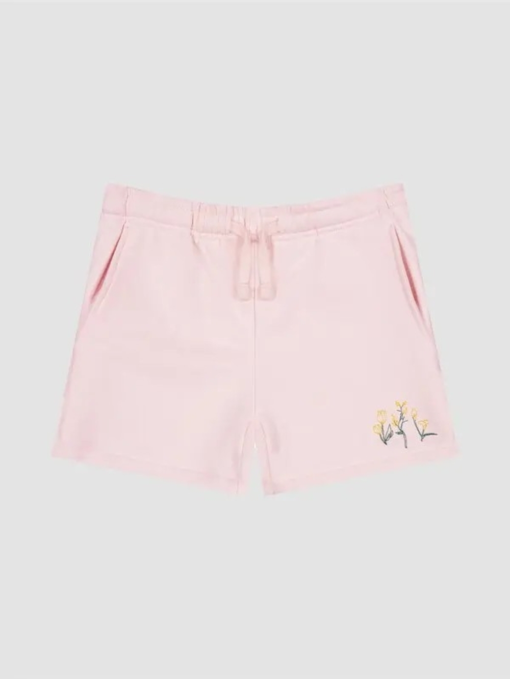 DL1961 Primrose Pink Drawstring Floral Embroidered Shorts Size 7